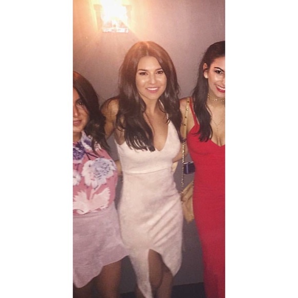 LF Dresses & Skirts - LF / SEEK Light Pink Microsuede Midi Dress